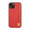Ferrari Carbon - Etui iPhone 14 Plus (Czerwony)