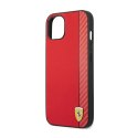 Ferrari Carbon - Etui iPhone 14 Plus (Czerwony)