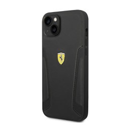 Ferrari Leather Stamp Sides - Etui iPhone 14 Plus (Czarny)