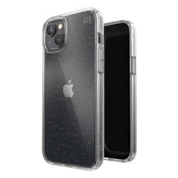 Speck Presidio Perfect-Clear with Glitter - Etui iPhone 14 Plus z powłoką MICROBAN (Clear / Gold Glitter)