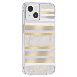 Case-Mate Pearl Stripes MagSafe - Etui iPhone 14 / iPhone 13 zdobione masą perłową (Pearl Stripes)