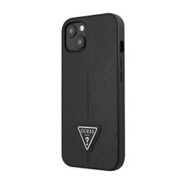 Guess Saffiano Triangle Logo Case - Etui iPhone 14 (czarny)