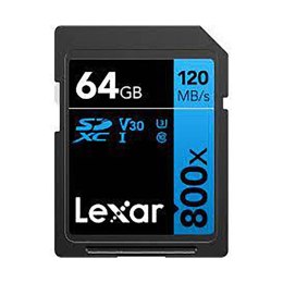 Lexar SDXC - Karta pamięci 64 GB Class 10 V30 120MB/s