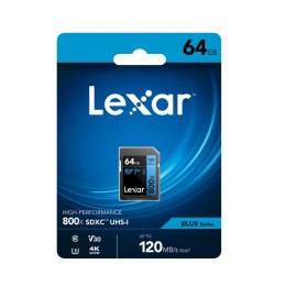 Lexar SDXC - Karta pamięci 64 GB Class 10 V30 120MB/s