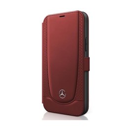 Mercedes Booktype Leather Urban Line - Etui iPhone 12 / iPhone 12 Pro (czerwony)