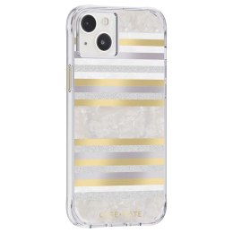 Case-Mate Pearl Stripes MagSafe - Etui iPhone 14 Plus zdobione masą perłową (Pearl Stripes)