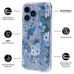 Rifle Paper Clear - Etui iPhone 13 Pro (Garden Party Blue)