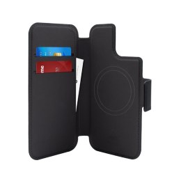 PURO Folio MagSafe Case - Etui iPhone 15 Plus / 14 Plus / 12 Pro Max (czarny)