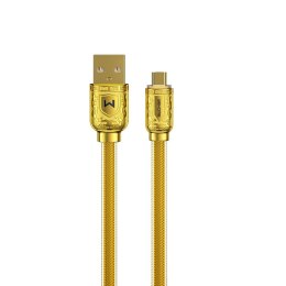 WEKOME WDC-161 Sakin Series - Kabel połączeniowy USB-A do Micro USB Fast Charging 6A 1 m (Złoty)