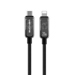 WEKOME WDC-181 Vanguard Series - Kabel połączeniowy USB-C do Lightning Super Fast Charging PD 20W 1.2 m (Czarny)