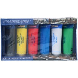 Artico - Zestaw farb akrylowych w tubkach 75 ml 6 kolorów