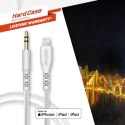 Energizer HardCase - Kabel audio jack 3,5 mm - Lightning certyfikat MFi 1.5m ROW (Biały) dożywotnia gwarancja