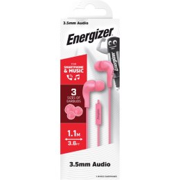 Energizer Classic CIA5 - Słuchawki przewodowe jack 3,5 mm (Różowy)