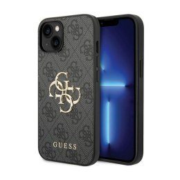 Guess 4G Big Metal Logo - Etui iPhone 15 Plus (szary)