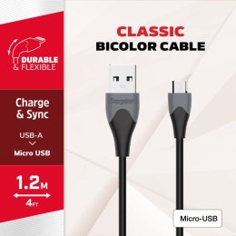 Energizer Classic - Kabel połączeniowy USB-A do Micro USB 1.2m (Czarny)