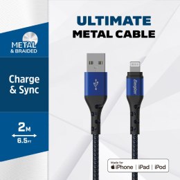 Energizer Ultimate - Kabel połączeniowy USB-A do Lightning certyfikat MFi 2m (Niebieski)