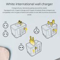 Energizer Ultimate - Ładowarka / Adapter podróżny EU / US / AU / UK + 2x USB-A & USB-C certyfikat MFi (Biały)