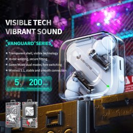 WEKOME V51 Vanguard Series - Bezprzewodowe słuchawki Bluetooth V5.1 TWS z etui ładującym (Czarny)