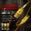 WEKOME WDC-161 Sakin Series - Kabel połączeniowy USB-A do Lightning Fast Charging 6A 1 m (Złoty)