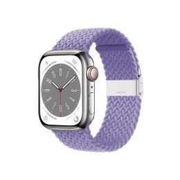 Crong Wave Band - Pleciony pasek do Apple Watch 38/40/41 mm (fioletowy)