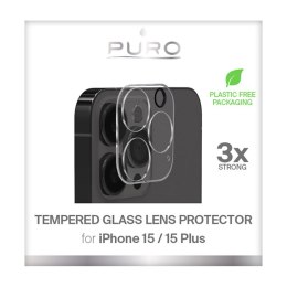 Puro Tempered Glass Camera Lens Protector - Szkło ochronne na aparat iPhone 15 Pro / iPhone 15 Pro Max