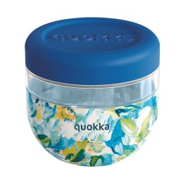 Quokka Bubble Food Jar - Pojemnik plastikowy na żywność / lunchbox 770 ml (Blue Peonies)