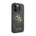 Guess 4G Big Metal Logo - Etui iPhone 15 Pro Max (szary)
