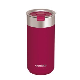 Quokka Boost Coffee Tumbler - Kubek termiczny ze stali nierdzewnej z zaparzaczem 400 ml (Maroon)