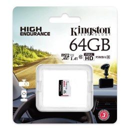 Kingston High Endurance microSDXC - Karta pamięci 64 GB A1 Class 10 UHS-I U1 95/30 MB/s