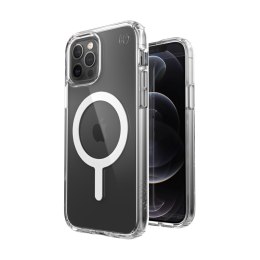 Speck Presidio Perfect-Clear + MagSafe - Etui iPhone 12 / iPhone 12 Pro z powłoką MICROBAN (Clear)