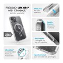 Speck Presidio Lux Grip ClickLock & Magsafe - Etui iPhone 15 / iPhone 14 / iPhone 13 (Clear / Platinium Glitter / Chrome Finish 