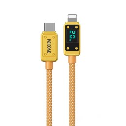 WEKOME WDC-08 Vanguard Series - Kabel połączeniowy USB-C do Lightning Fast Charging PD 20W 1 m (Złoty)