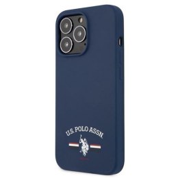 US Polo Assn Silicone Logo - Etui iPhone 13 Pro (granatowy)