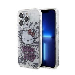 Hello Kitty IML Kitty On Bricks Graffiti - Etui iPhone 14 Pro (biały)