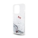 Hello Kitty Liquid Glitter Charms Kitty Head - Etui iPhone 13 Pro (srebrny)