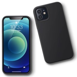 Elastyczne silikonowe etui pokrowiec iPhone 12 mini Protective Silicone Case czarny