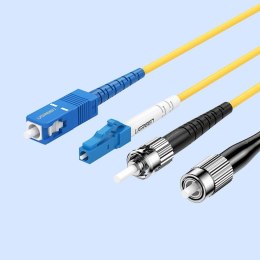 Jednomodowy kabel patchcord światłowód sieciowy SC-SC 3m żółty