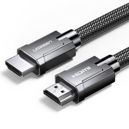 Kabel przewód HDMI 2.1 8K 4K 3D 48Gbps HDR VRR QMS ALLM eARC QFT 2m szary