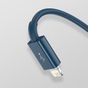3w1 kabel przewód uniwersalny USB - Lightning / USB-C / micro USB 3.5A 1.5m niebieski