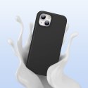 Gumowe elastyczne silikonowe etui pokrowiec iPhone 13 mini czarny
