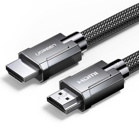 Kabel przewód HDMI 2.1 8K 4K 3D 48Gbps HDR VRR QMS ALLM eARC QFT 5m szary