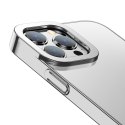 Przezroczyste etui pokrowiec iPhone 13 Pro Glitter Case srebrny