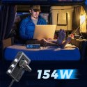 9w1 ładowarka samochodowa rozdzielacz 5x USB 1x USB-C 3x gniazdo zapalniczki PD QC czarny