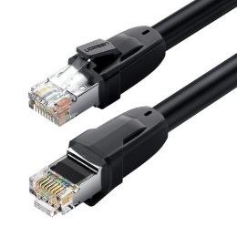 Kabel przewód patchcord sieciowy Ethernet RJ45 Cat 8 T568B 1.5m czarny