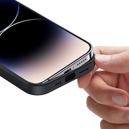 Elastyczne silikonowe etui na telefon do iPhone 14 Pro Protective Case czarny
