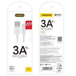 Przewód kabel USB - USB-C 3A 1m biały