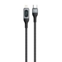 Kabel przewód do iPhone do szybkiego ładowania USB-C - Lightning PD 20W 1m czarny