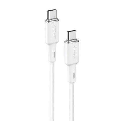 Kabel przewód USB-C 60W 20V 3A 1.2m biały