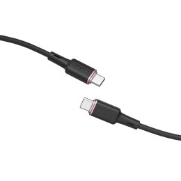 Kabel przewód USB-C 60W 20V 3A 1.2m czarny
