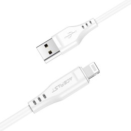 Kabel przewód do iPhone MFI USB - Lightning 2.4A 1.2m biały
